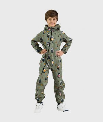 Waterproof Softshell Overall Comfy Blåbärsskog Jumpsuit