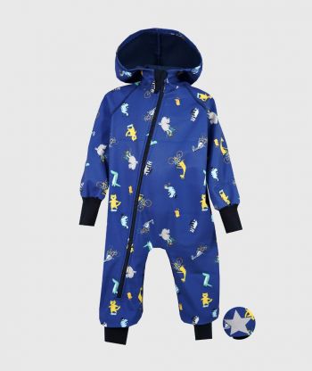 Waterproof Softshell Overall Comfy Animals Circus Jumpsuit