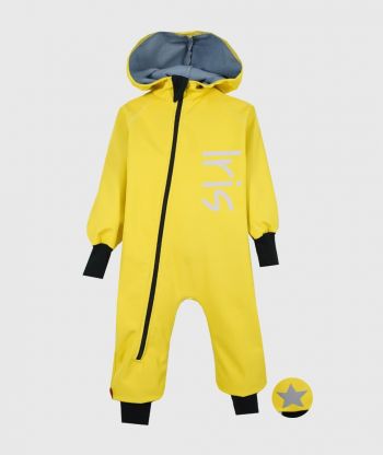 Waterproof Softshell Overall Comfy Yellow Jumpsuit