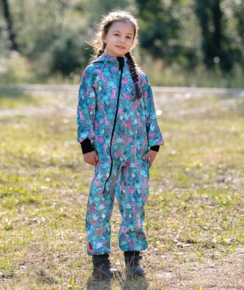 Waterproof Softshell Overall Comfy Panthers Jumpsuit